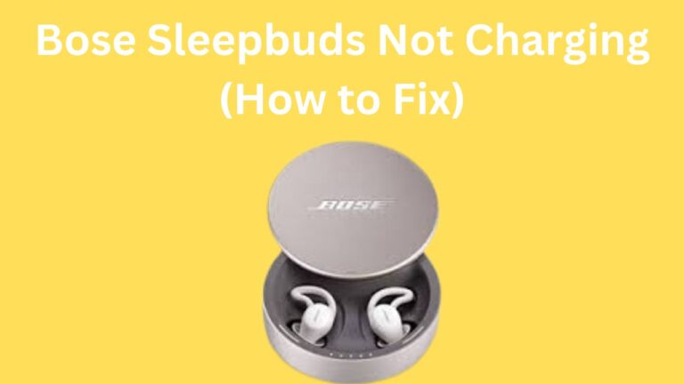 Bose Sleepbuds Not Charging (How to Fix + Lights Meaning)