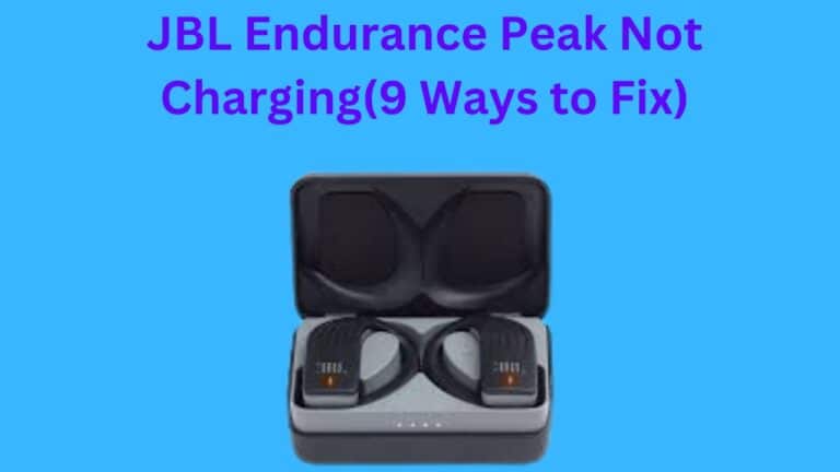 JBL Endurance Peak Not Charging (9 Ways to Fix)