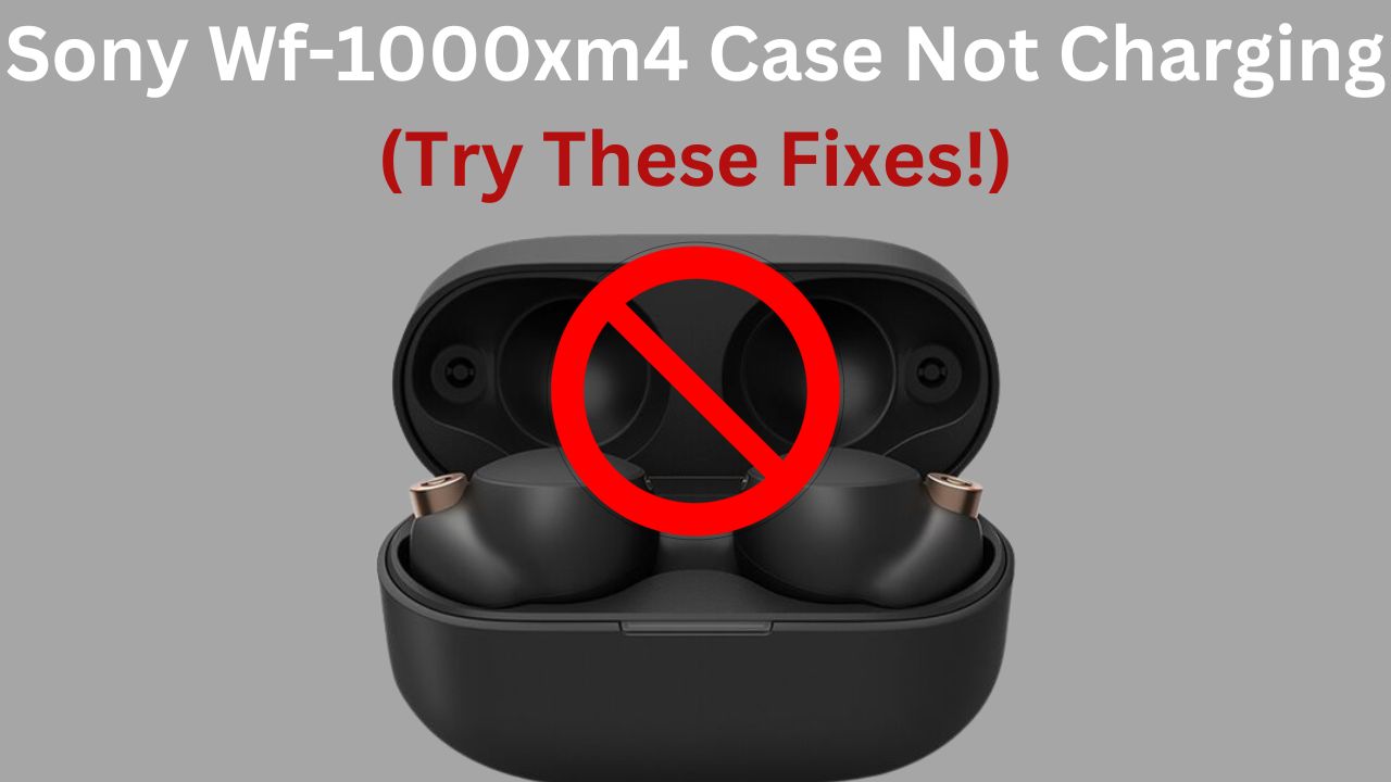 Sony Wf-1000xm4 Case Not Charging